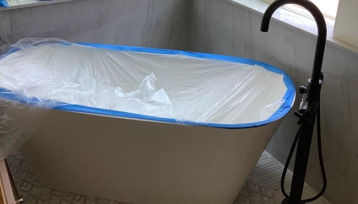 New Standing Bathtub Installation